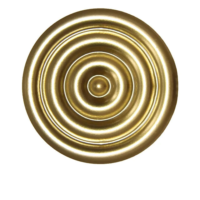 Gold Metal Wall Decor with Round Panels