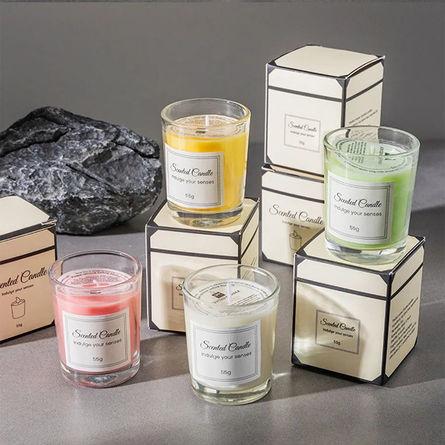 Handmade Soy Candle Gift with Glass Jar