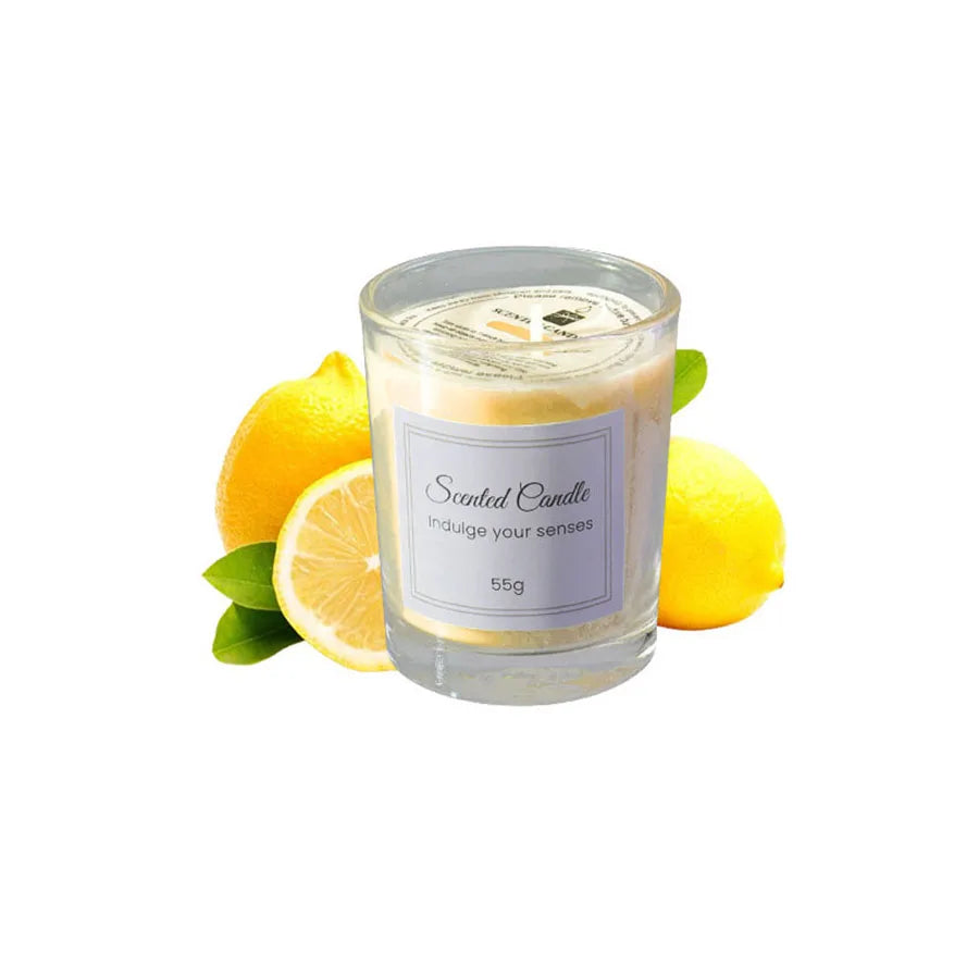 Handmade Soy Candle Gift with Glass Jar