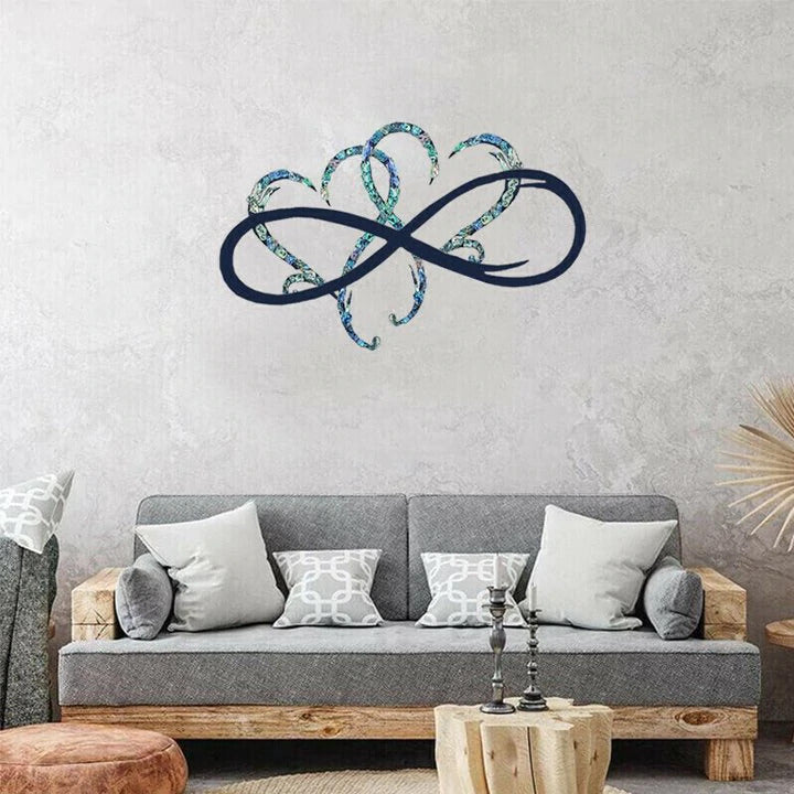 Infinity Heart Metal Wall Art Decorative