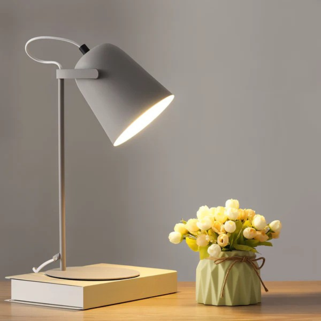 Iron Cone Table Lamp with Minimalist Design