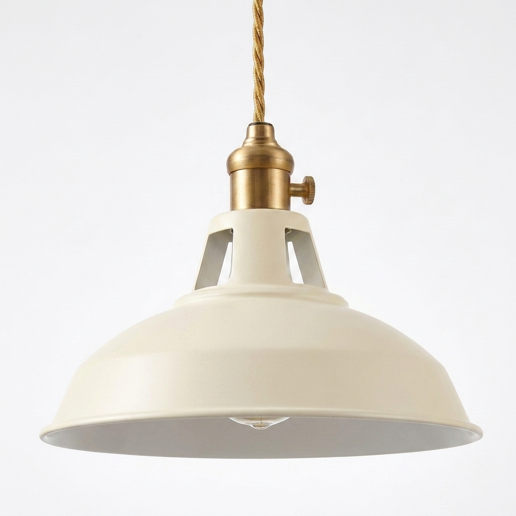 Iron Dome Pendant Light with LED Modern Style