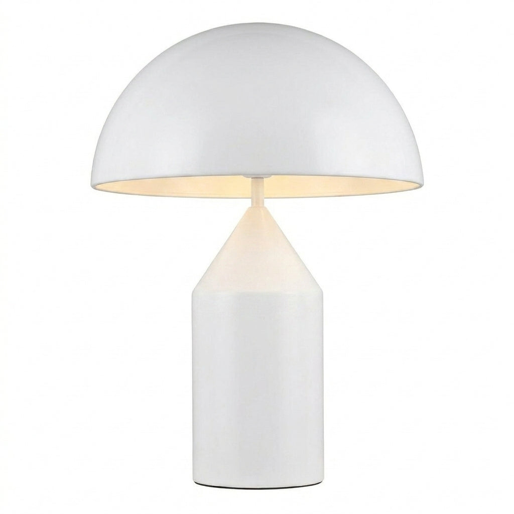 Iron Dome Table Lamp with Sculptural Base