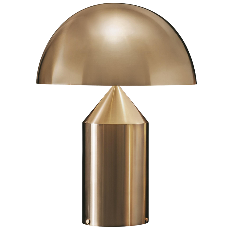 Iron Dome Table Lamp with Sculptural Base