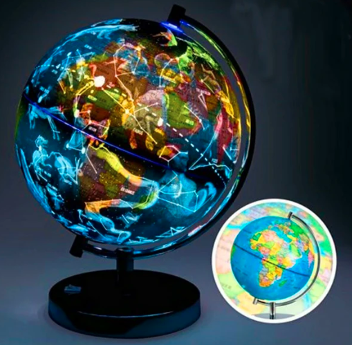 LED Globe Night Lamp with Constellation Map