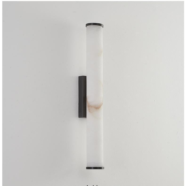 Marble Effect Wall Sconce with Slim Tube Light