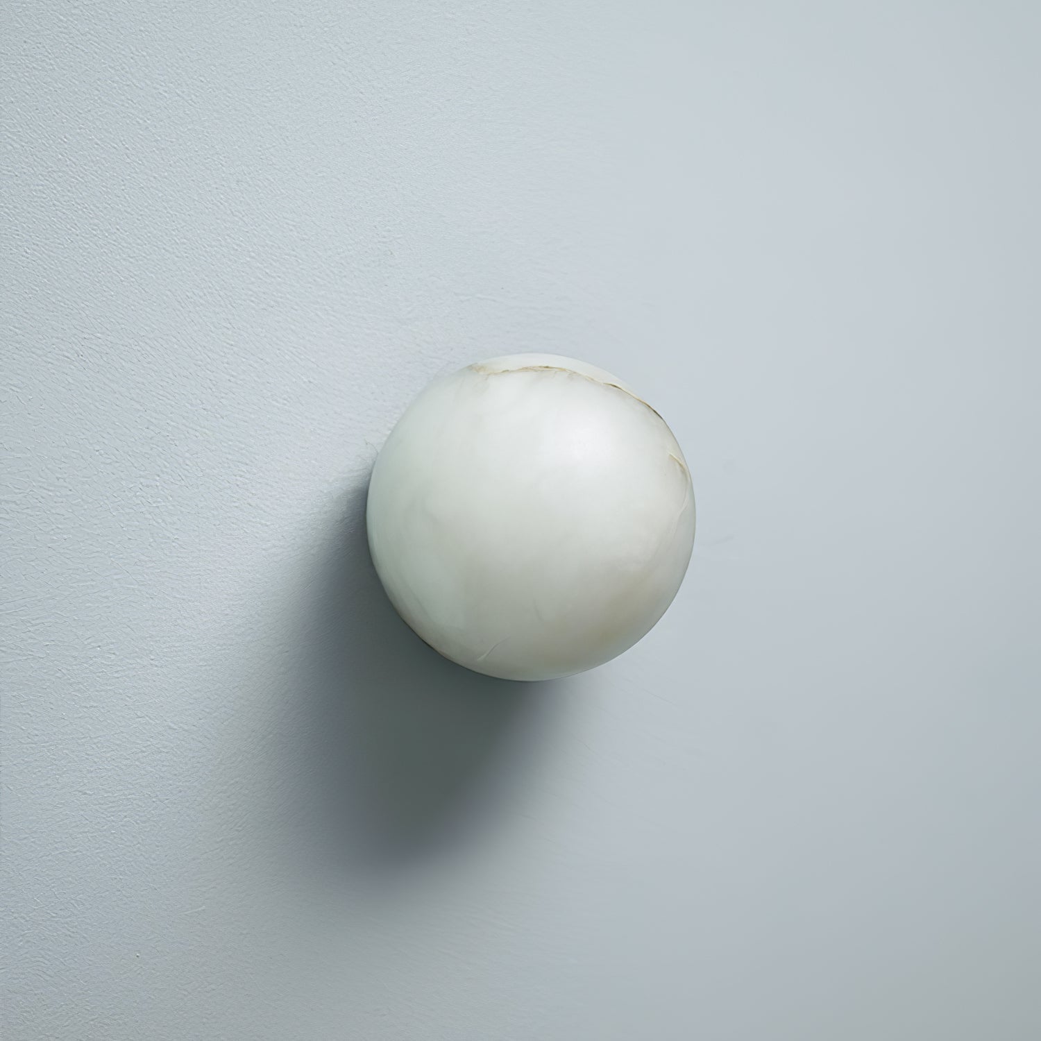 Marble Orb Wall Sconce with LED Light and Base