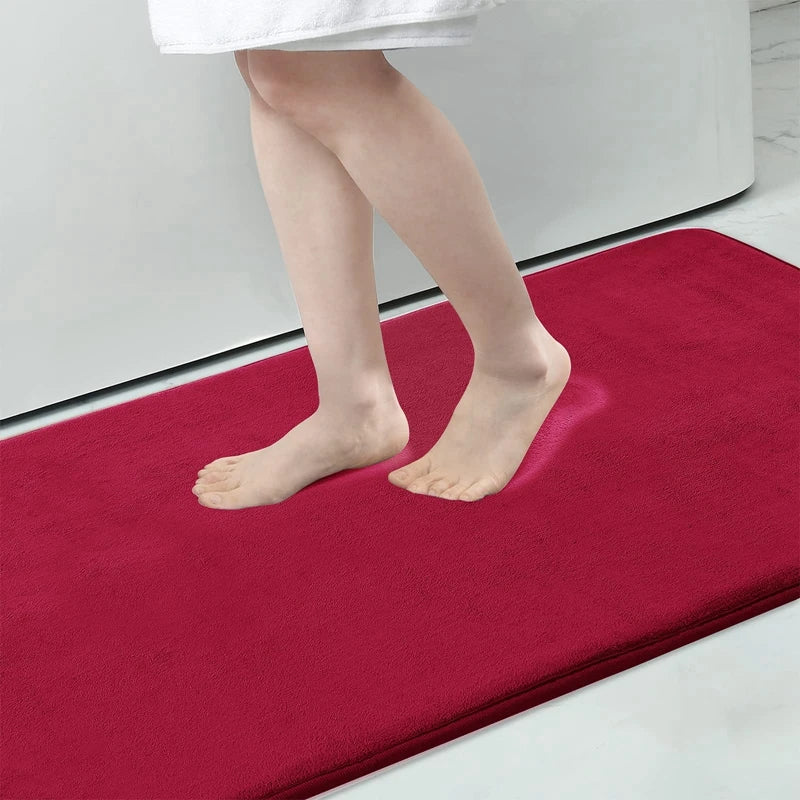 Memory Foam Bath Mat with Non Slip Back