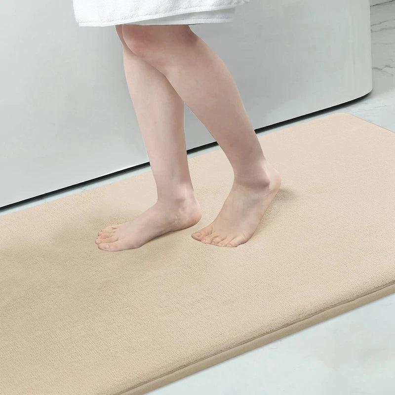 Memory Foam Bath Mat with Non Slip Back
