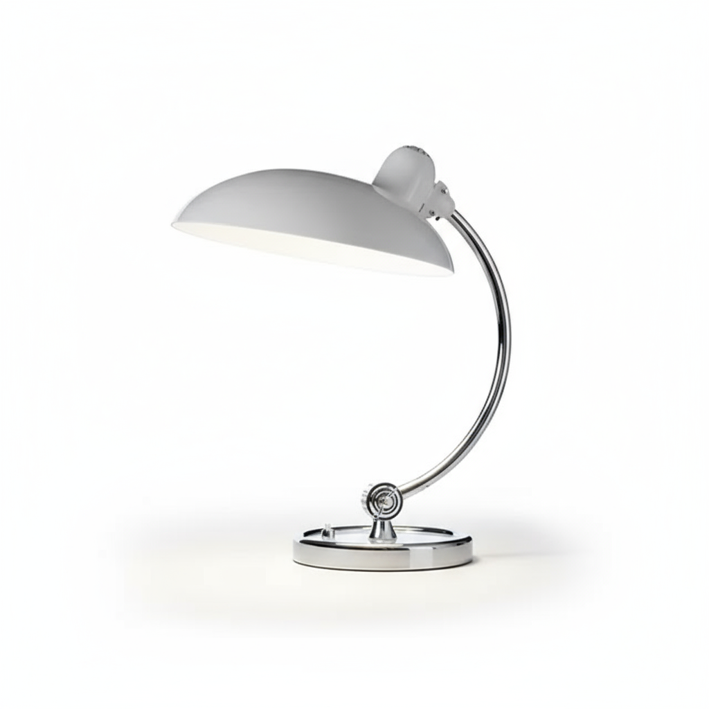 Metal Dome Table Lamp with Button Switch Design