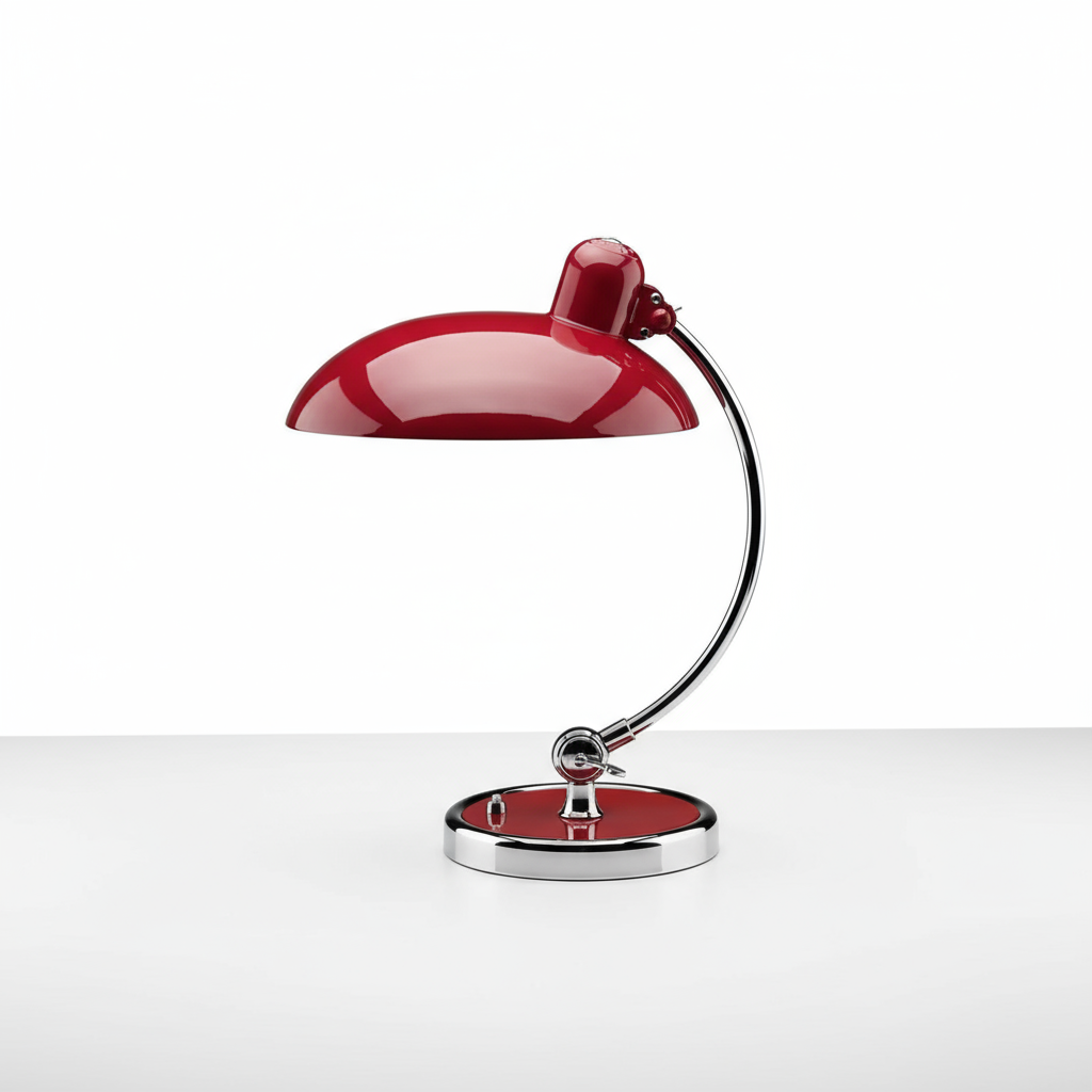 Metal Dome Table Lamp with Button Switch Design