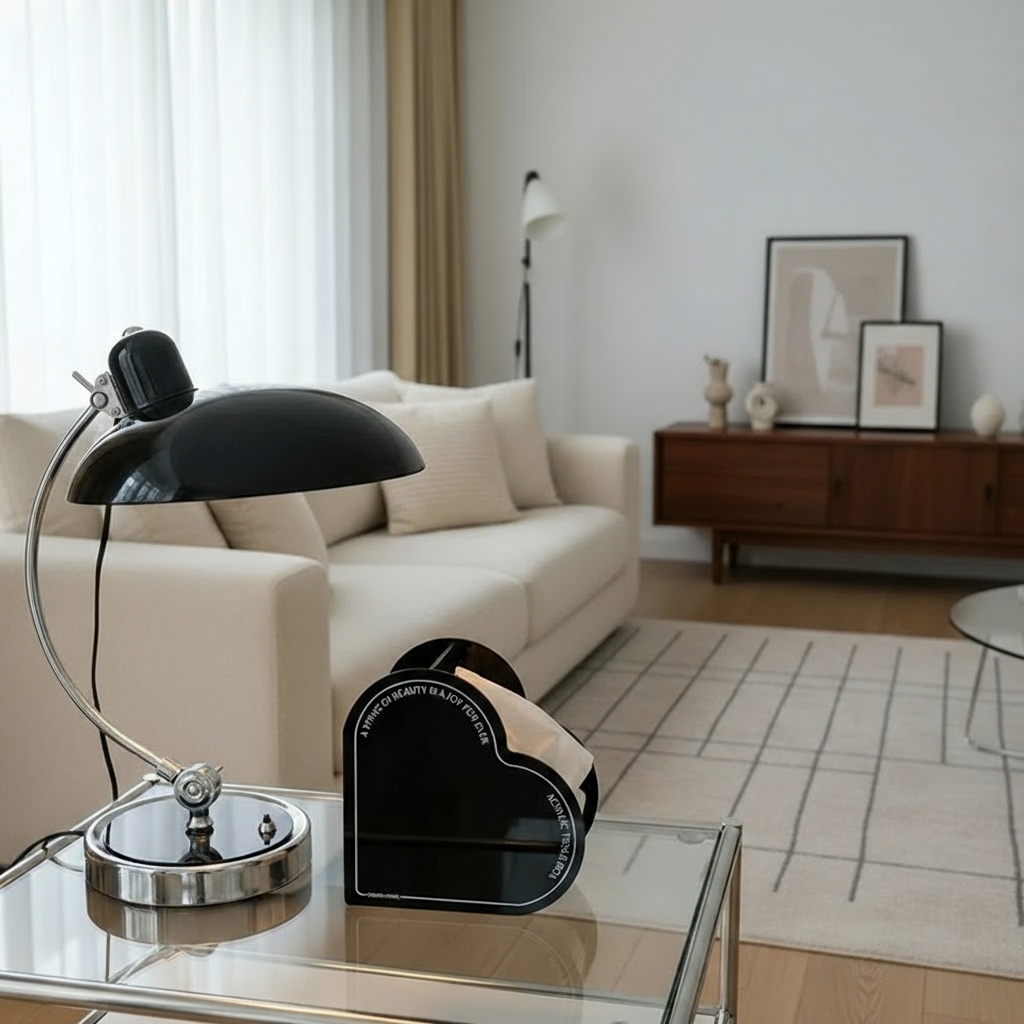 Metal Dome Table Lamp with Button Switch Design