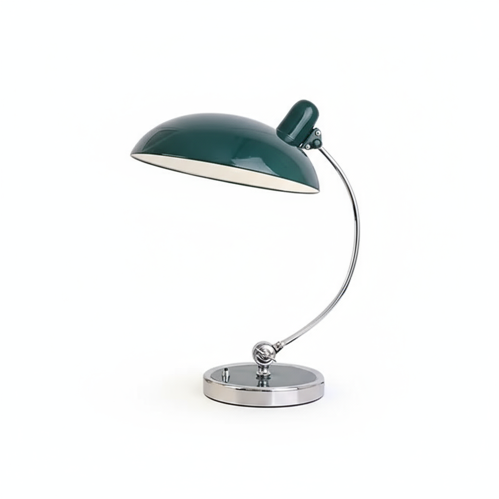 Metal Dome Table Lamp with Button Switch Design