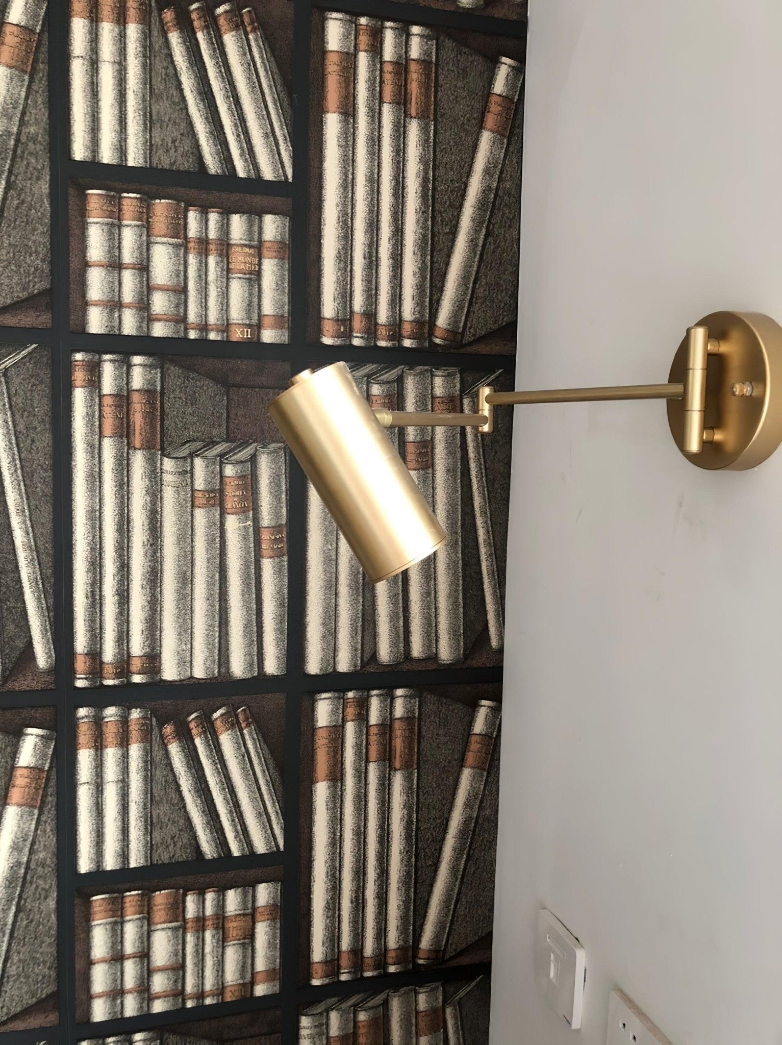Metal Swing Arm Wall Sconce with Adjustable Head