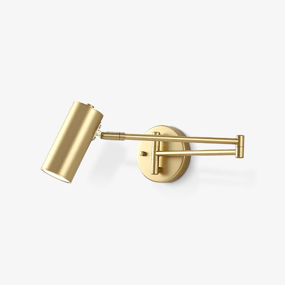 Metal Swing Arm Wall Sconce with Adjustable Head