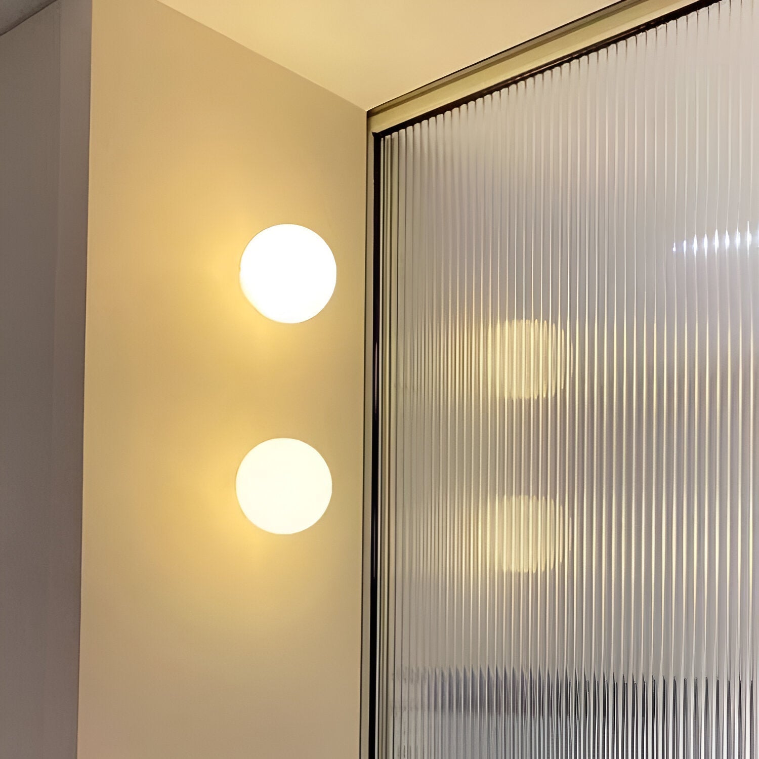 Minimalist Glass Wall Sconce with Round Globe