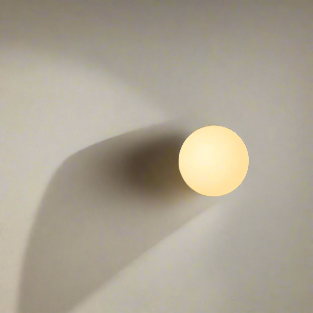 Minimalist Glass Wall Sconce with Round Globe