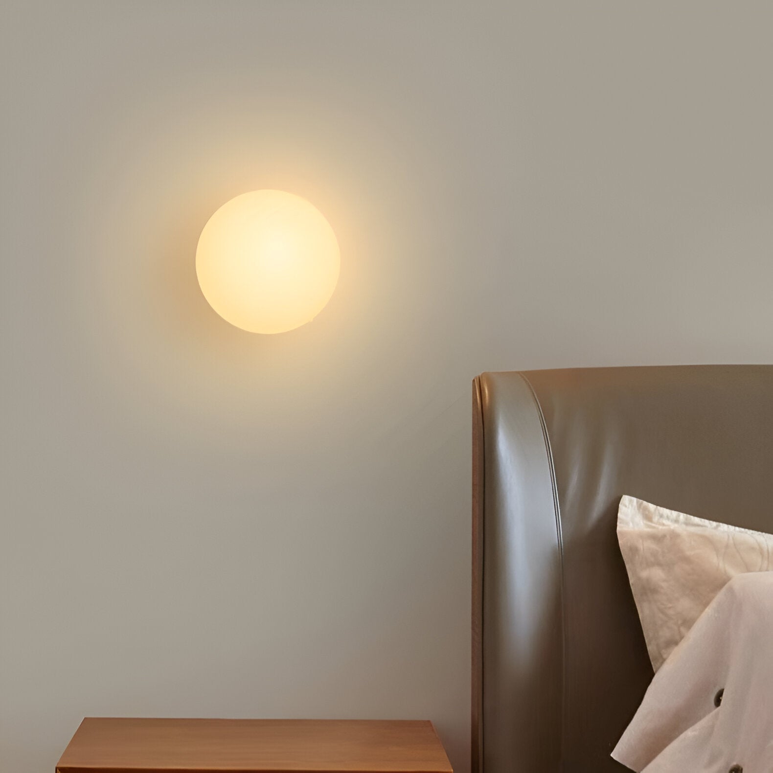 Minimalist Glass Wall Sconce with Round Globe