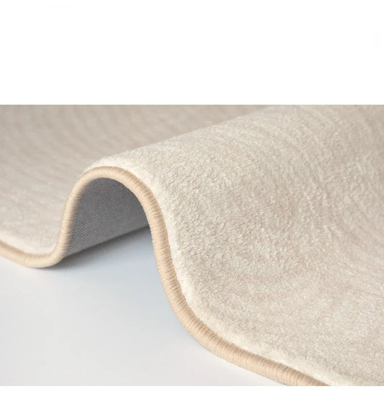 Minimalist Plush Rug with Abstract Design
