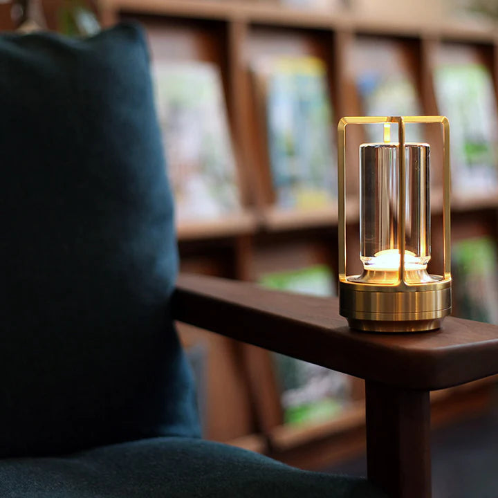 Modern ABS Table Lamp with LED Cylinder Design