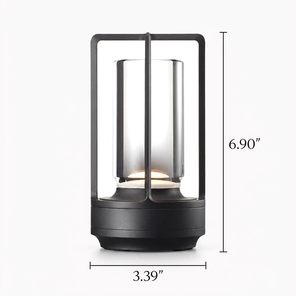 Modern ABS Table Lamp with LED Cylinder Design