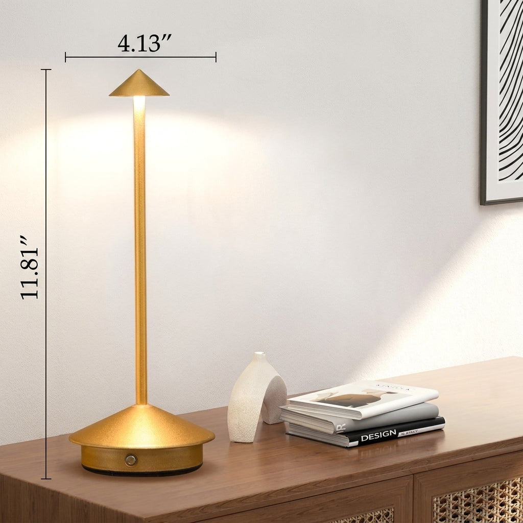 Modern Aluminum Table Lamp with LED Light Bar