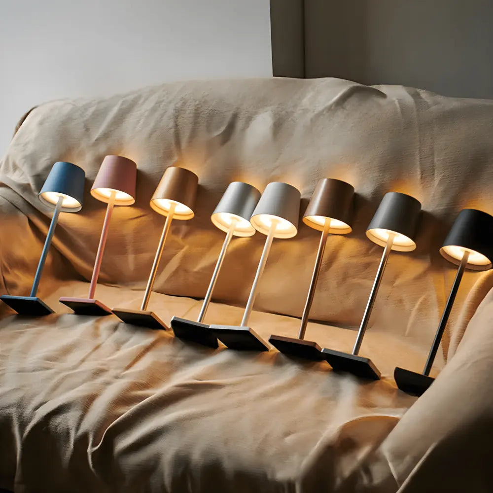 Modern Aluminum Table Lamp with Slim LED Design