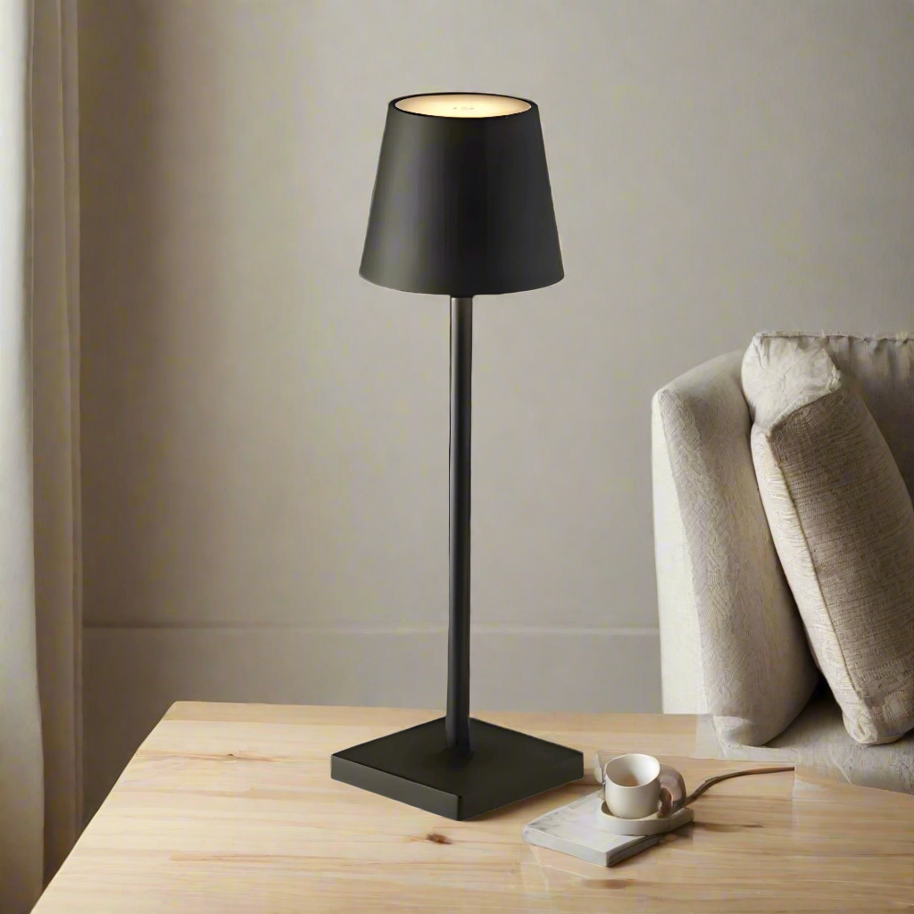 Modern Aluminum Table Lamp with Slim LED Design