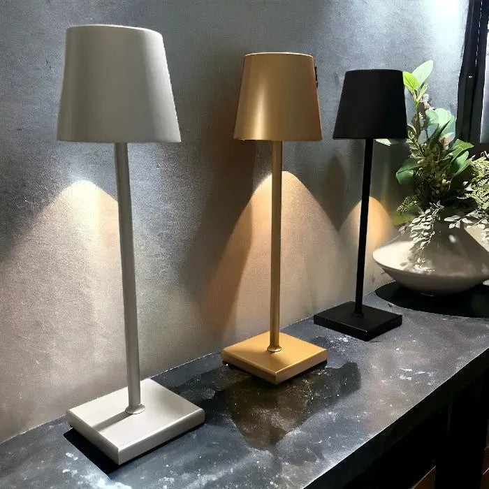 Modern Aluminum Table Lamp with Slim LED Design