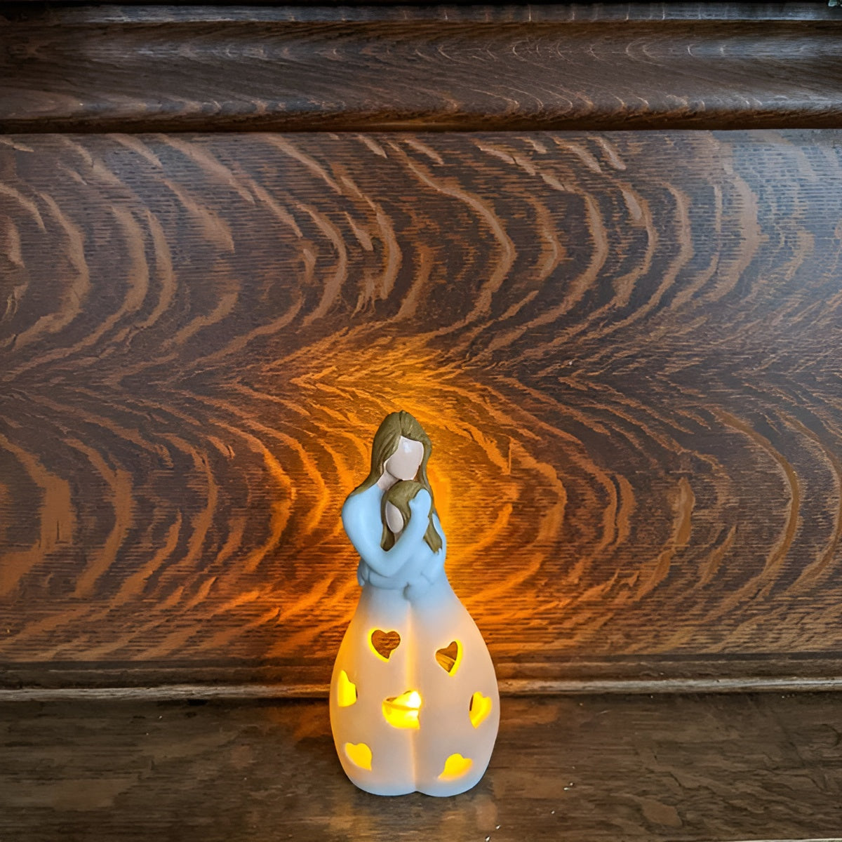 Modern Candle Decor with Figure Design