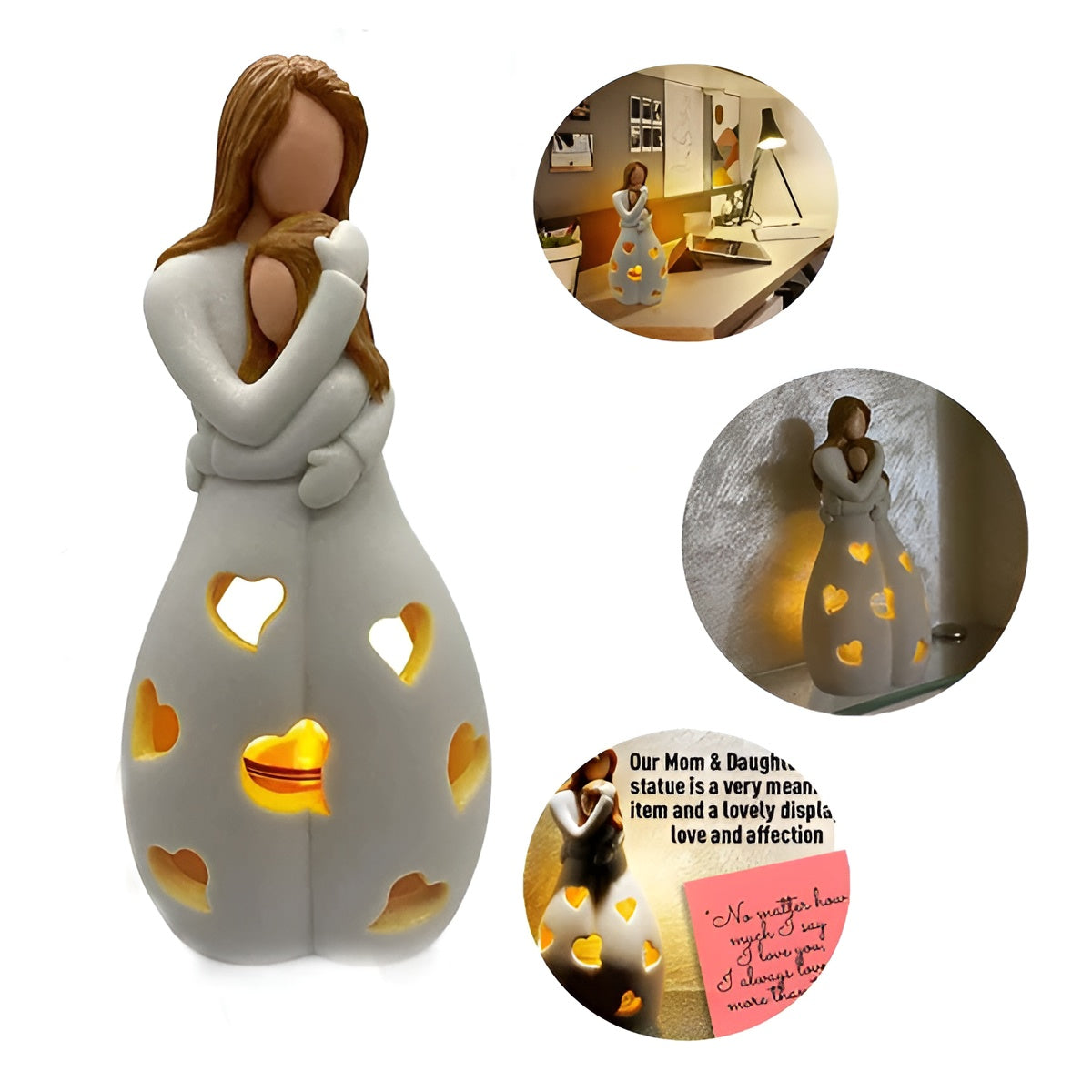 Modern Candle Decor with Figure Design