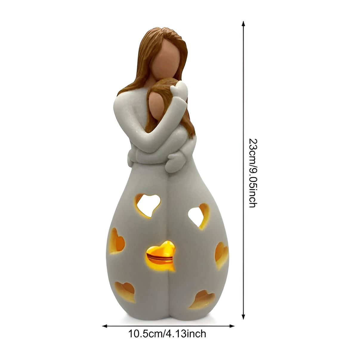 Modern Candle Decor with Figure Design