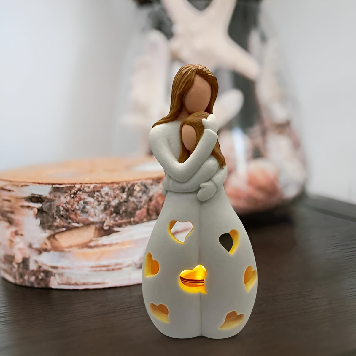 Modern Candle Decor with Figure Design