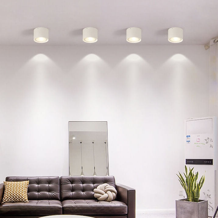Modern Cylinder Ceiling Light with LED Flush