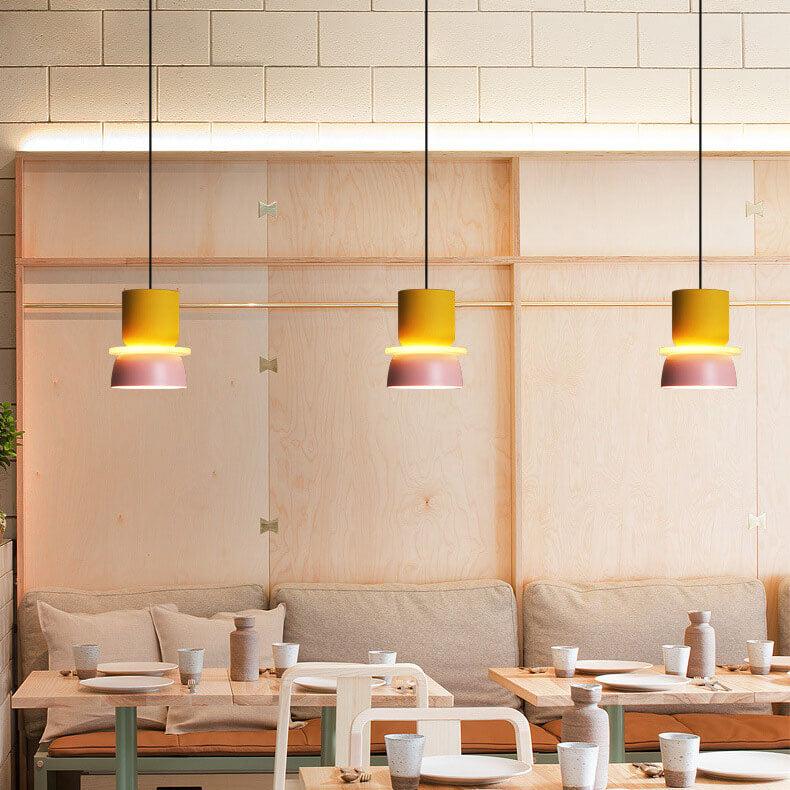 Modern Dome Pendant Light with Dual Tone Shade