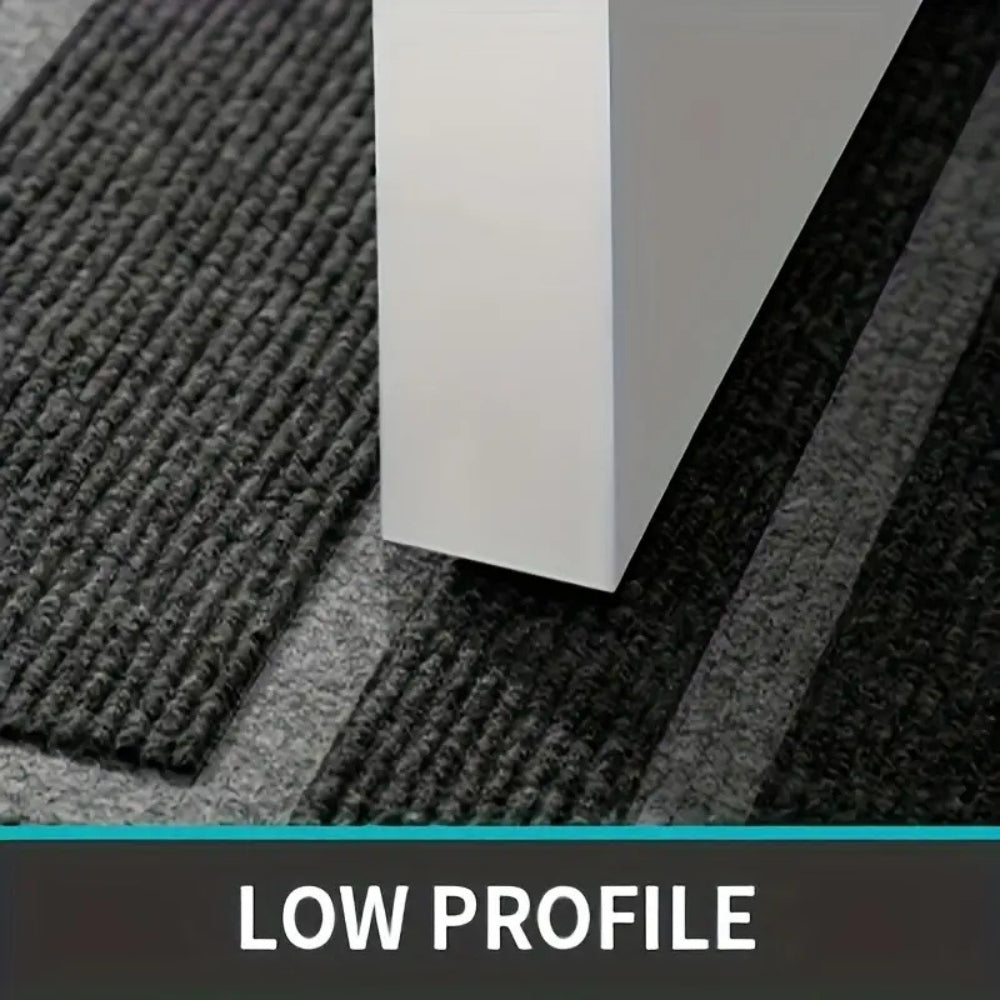 Modern Doormat with Layered Border Trim