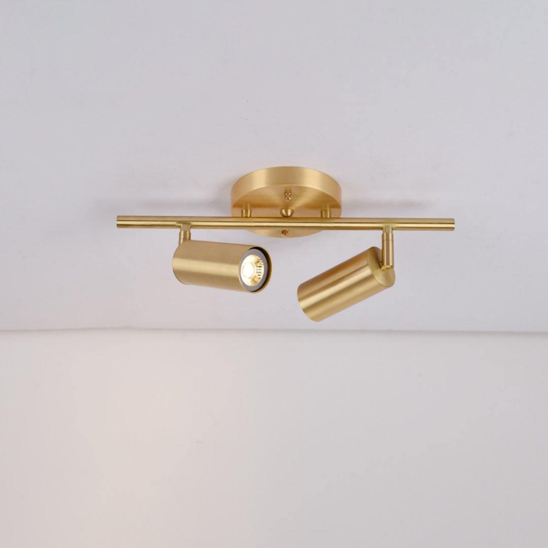 Modern Double Cylinder Wall Light with Adjustable Spots