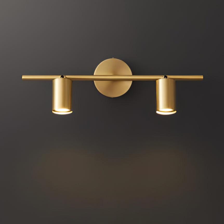 Modern Double Cylinder Wall Light with Adjustable Spots