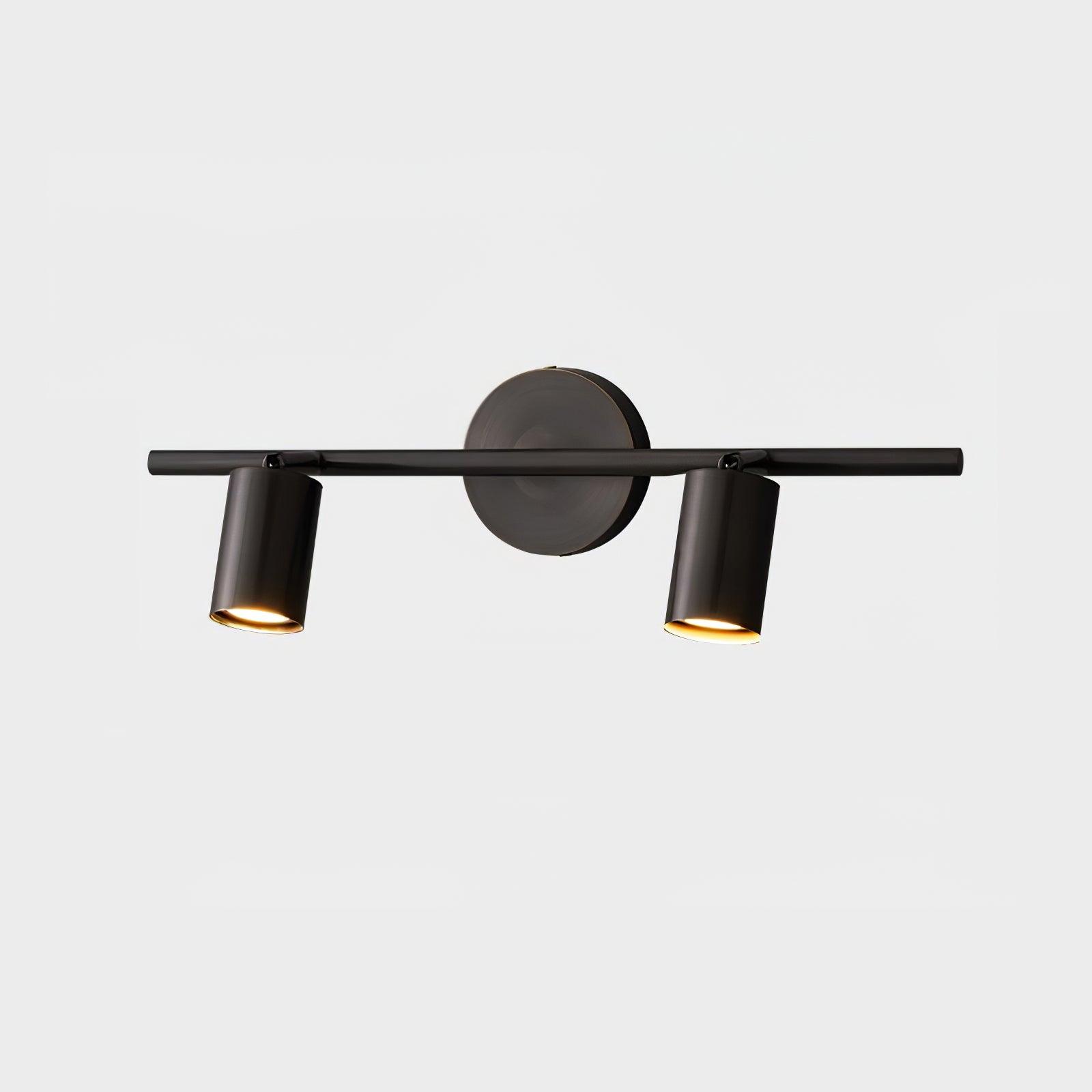 Modern Double Cylinder Wall Light with Adjustable Spots