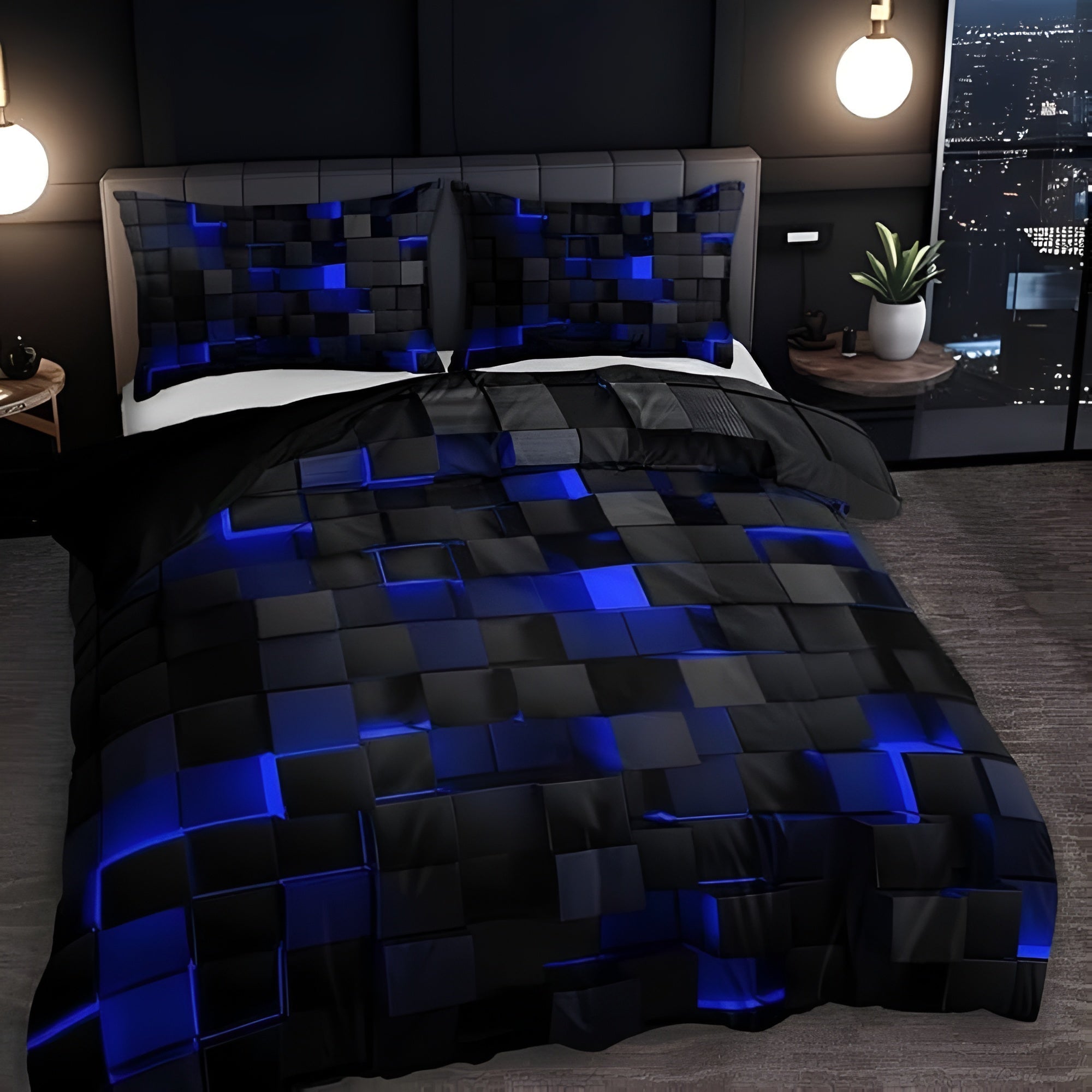Modern Geometric Duvet Cover Set 3 Piece