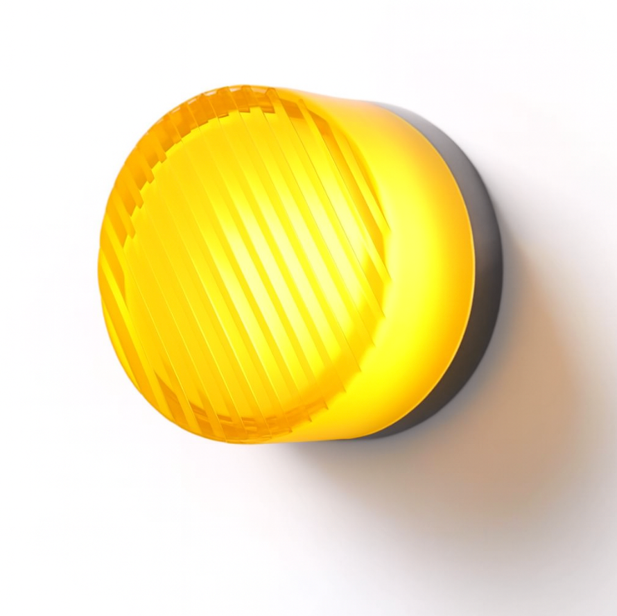 Modern Glass Wall Sconce with Round Halo Design