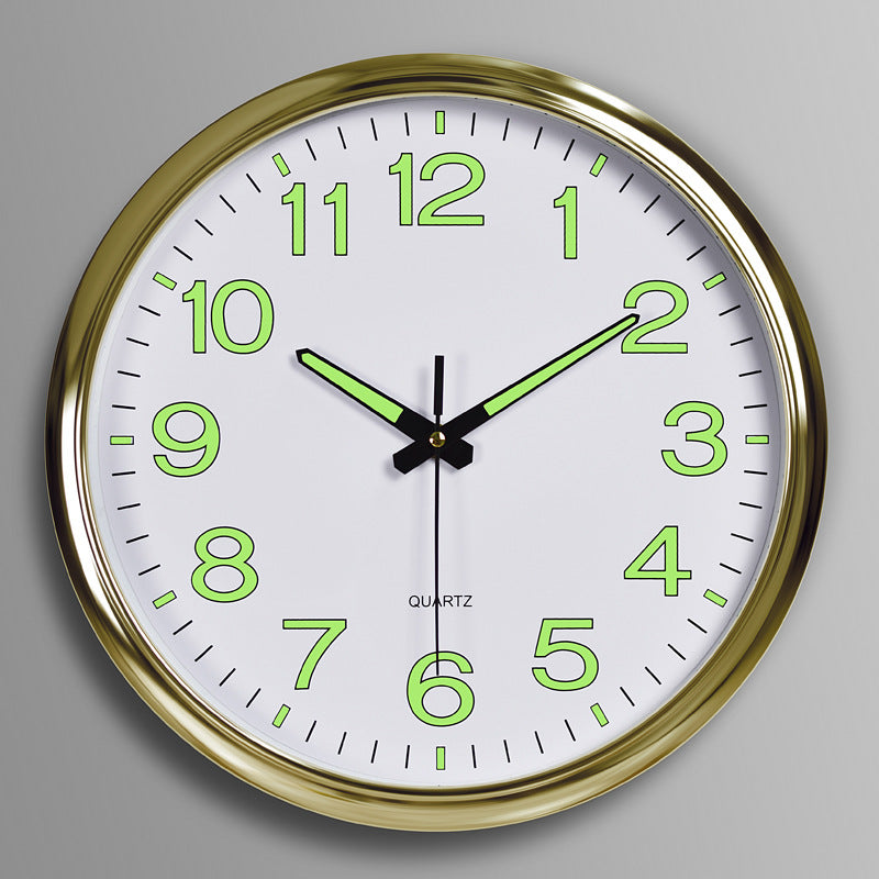 Modern Glow Wall Clock with LED Numbers