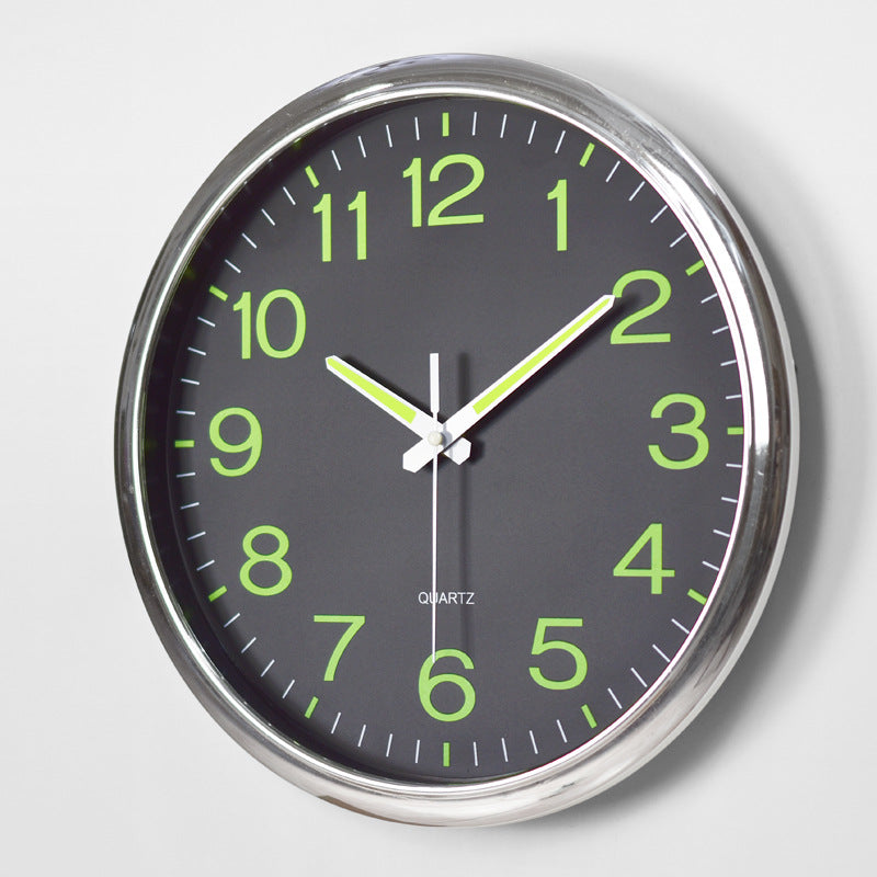 Modern Glow Wall Clock with LED Numbers