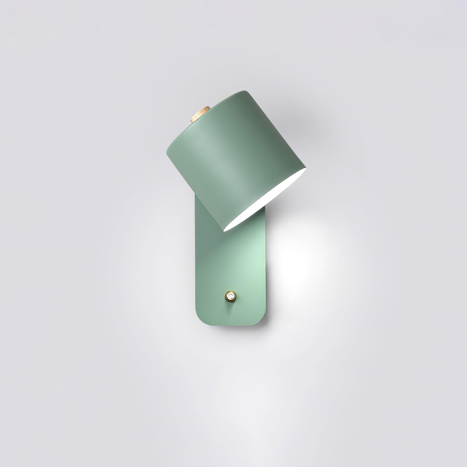 Modern Iron Wall Sconce with Rotatable Cylinder