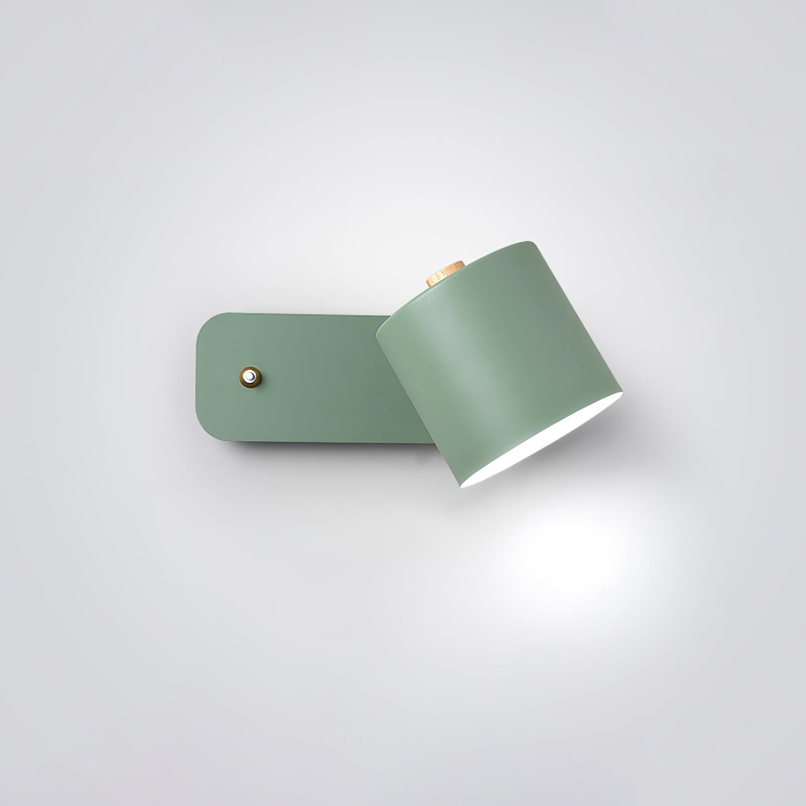 Modern Iron Wall Sconce with Rotatable Cylinder