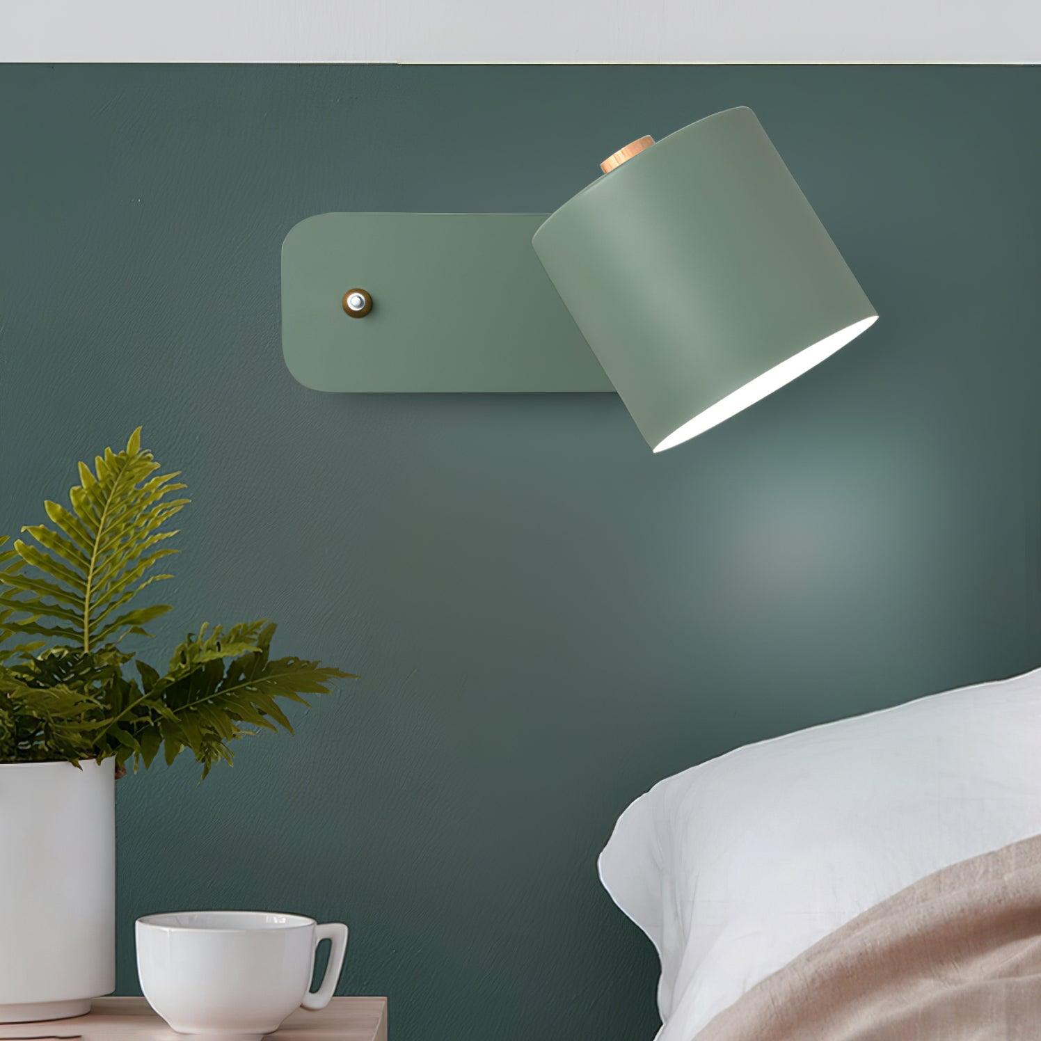 Modern Iron Wall Sconce with Rotatable Cylinder