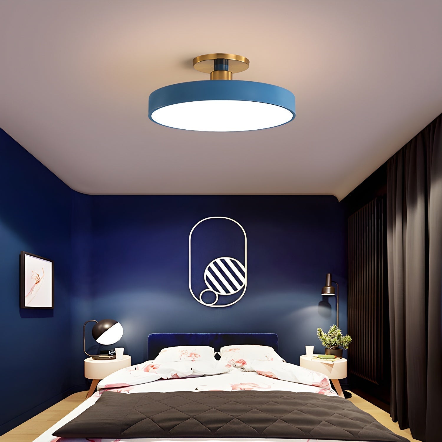 Modern Round Ceiling Light with LED Flush Mount