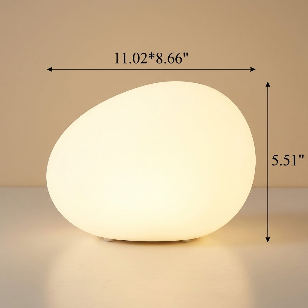 Modern Stone Shape Table Lamp with Soft Glow