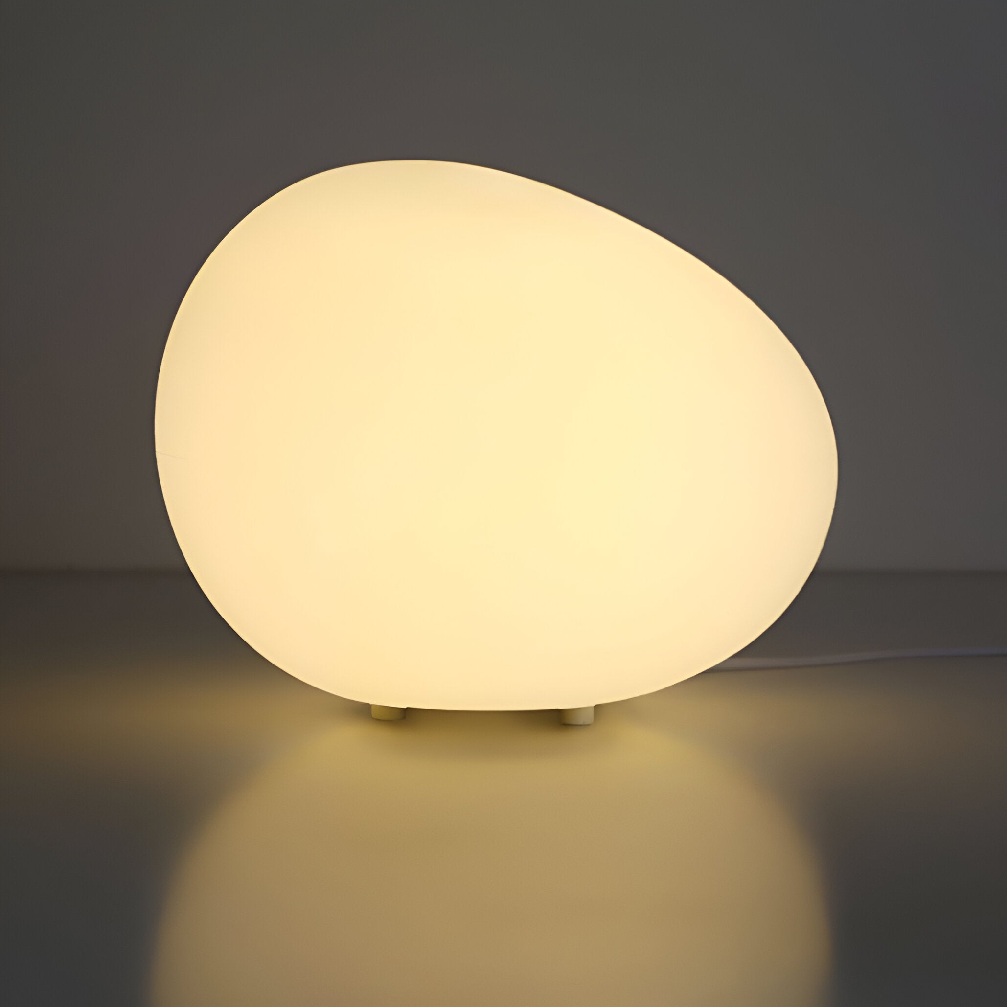 Modern Stone Shape Table Lamp with Soft Glow