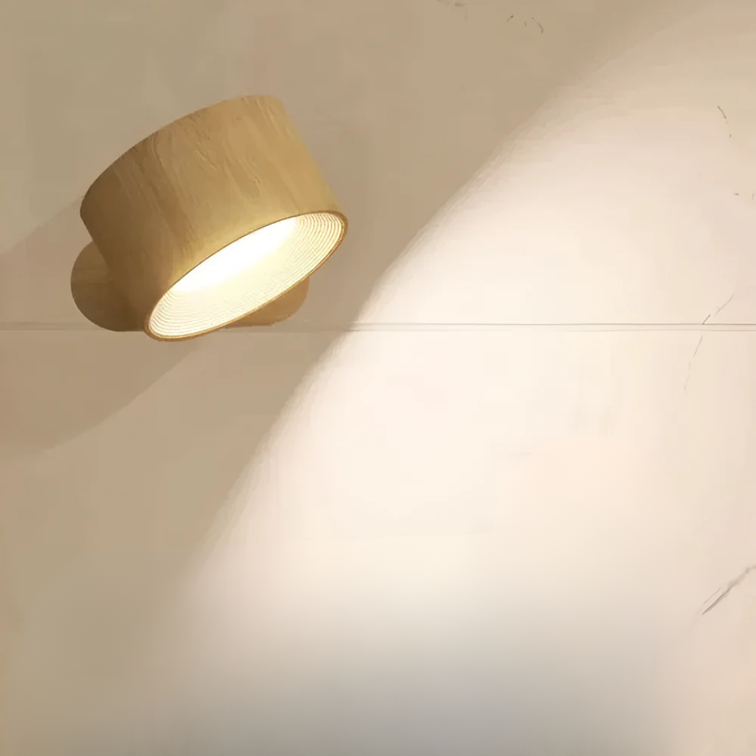 Modern Wall Light with Angled Spotlight Design
